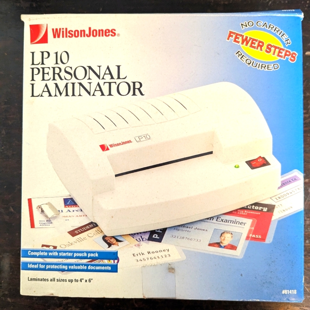 Personal Laminator LP10 Wilson Jones